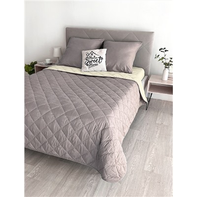 Комплект постельного белья с одеялом New Style КМ-005 крем-кофе