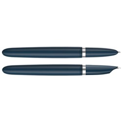 Ручка перьевая Parker 51 Core Midnight Blue CT F, корпус из нержавеющей стали/пластик, чёрные чернила