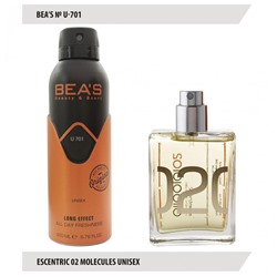 Дезодорант Beas Escentric 02 Molecules Unisex 200 ml арт. U 701