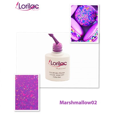 Гель лак Lorilac серия Marshmallow 10 ml #02