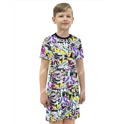 Комплект детский Зарница с шортами цв.Граффити Ультрафиолет