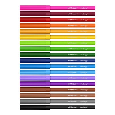 Фломастеры 18 цветов ErichKrause ArtBerry, 1-2 мм, микс