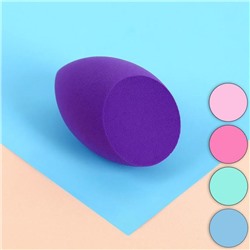 Спонж для нанесения косметики «Капля», 6,5 × 4,4 см, цвет МИКС