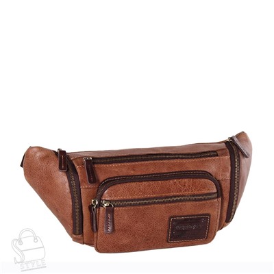 Сумка мужская кожаная 1395TR brown Tough Ryder