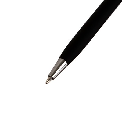 Ручка шариковая поворотная, 0.7 мм, Bruno Visconti Palermo, стержень синий, чёрный металлический корпус, в футляре