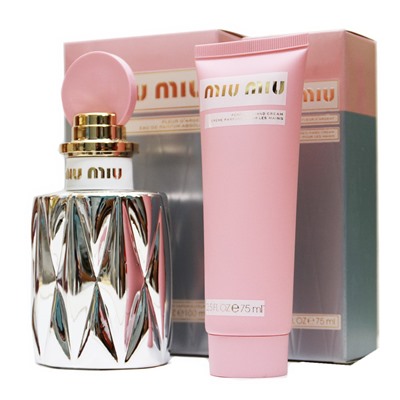 Подарочный набор Miu Miu Fleur D'argent Eau De Parfum Absolue - Духи 100 ml + Крем для рук 75 ml