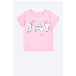 Хлопковая футболка для девочки Luneva