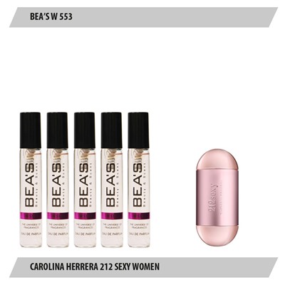 Парфюмерный набор Beas Carolina Herrera 212 Sexy Women 5*5 ml W 553