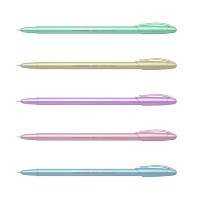 Набор ручек шариковых ErichKrause Neo Pastel pearl, узел 0.7 мм, чернила синие, длина линии письма 1000 метров, 4 штуки, МИКС
