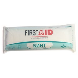 First Aid бинт марлевый медицинский нестерильный 7х14см