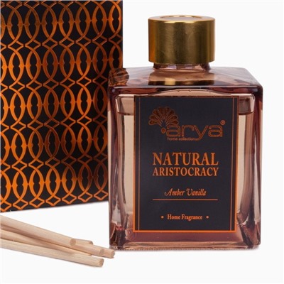 Диффузор с палочками ароматический Arya Home Nature Aristocracy Amber Vanilla, 180 мл