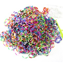 Набор резиночек Зебра Цветные Яркие для плетения Loom Bands 600 шт