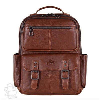 Рюкзак мужской кожаный 3926Z brown Zinimsk