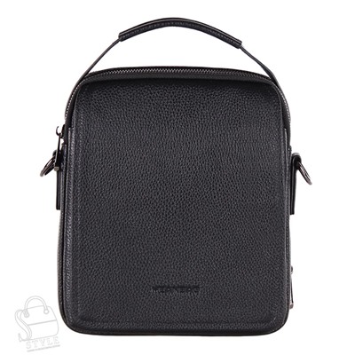 Сумка мужская кожаная 9913-2H black  Heanbag