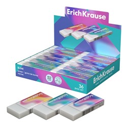 Ластик ErichKrause "Blink", 66 х 18 х 6 мм, эко-ПВХ, микс