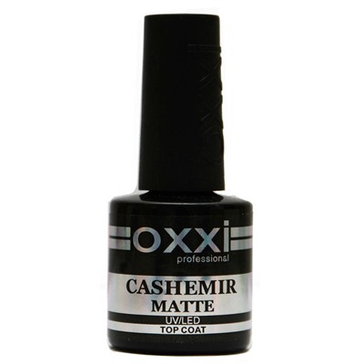 OXXI top coat CASHEMIR MATTE (матовое верхнее покрытие) для гель-лаков 8 ml