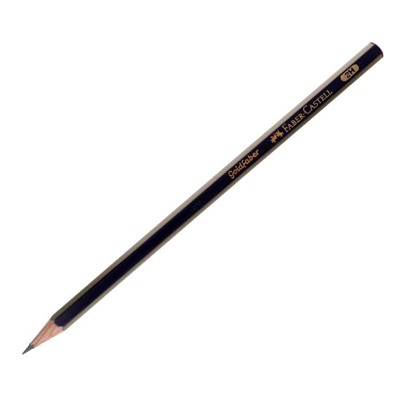 Карандаш чёрнографитный Faber-Castell GOLDFABER 1221 H2 шестигранный, цена за 1 штуку