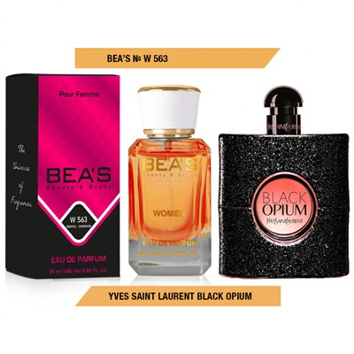 Женские духи   Парфюм Beas  Yves Saint Laurent Black Opium 25 ml for women арт. W 563