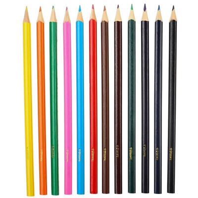 Цветные карандаши, 12 цветов, шестигранные, Холодное сердце