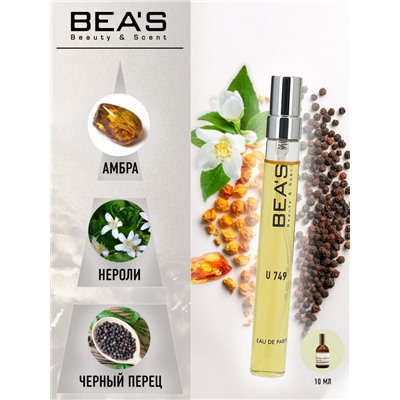 Компактный парфюм Beas U 749 Z & R Black Pepper & Amber, Neroli unisex 10 ml