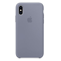 Силиконовый чехол для Айфон XS Max -Тёмная лаванда (Lavender Gray)