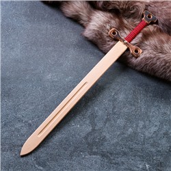 Сувенирное деревянное оружие "Меч двуручный", массив бука, 75 см, микс