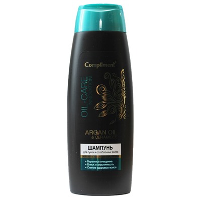 Compliment ARGAN OIL & CERAMIDES Шампунь  для сухих и ослабленных волос, 400 ml