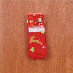 Носки теплые С Рождеством (размер 15-17) арт b225-3