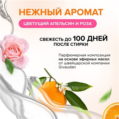 Бальзам-кондиционер для белья Synergetic «Цветущий апельсин и роза», концентрат, 3,75л