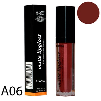 Блеск для губ Chanel matte lipgloss A06 DEL RIO 6 ml