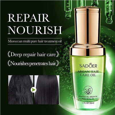 Аргановое масло для волос ARGEN HAIR CARE OIL SADOER