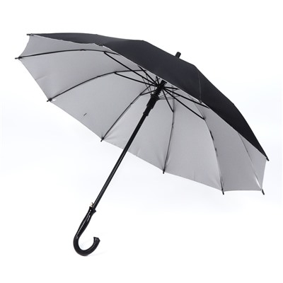 Зонт - трость полуавтоматический «Однотон», 10 спиц, R = 51 см, цвет МИКС