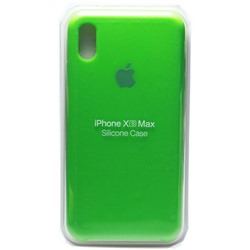 Силиконовый чехол для Айфон XS Max - (Ярко-Зелёный)