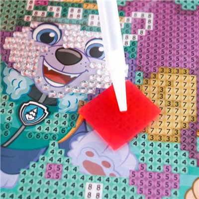 Алмазная мозаика для детей Paw Patrol "Эверест и Скай"