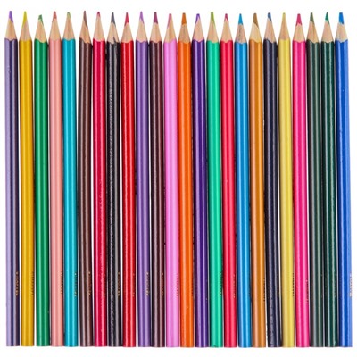 Цветные карандаши, 24 цвета, шестигранные, Человек-паук