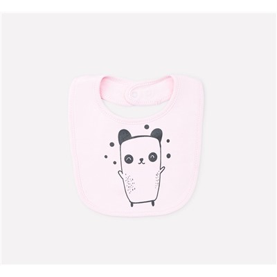 Фартук-нагрудник для девочки Crockid К 8526 пыльно-розовый (панда и друзья)
