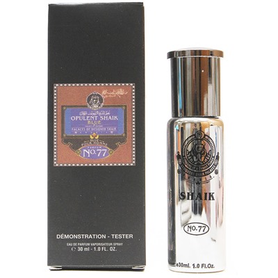 Тестер Opulent Shaik Blue №77 for Men 30 ml