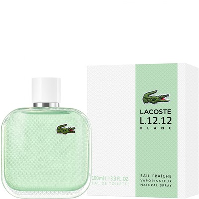 Мужская парфюмерия   Lacoste L.12.12 Blanc Eau Fraîche edt For Him 100 ml