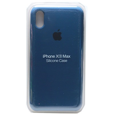 Силиконовый чехол для Айфон XS Max - (Синий)