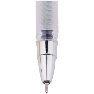Ручка гелевая Standard, узел 0.5 мм, чернила чёрные, грип, игольчатый стержень