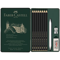 Набор карандашей ч/г матовых Faber-Castell "Pitt Graphite Matt" HB,2B,4B,6B,8B,10B,12B,14B 115220