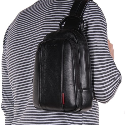 Рюкзак мужской кожаный 1596-1H black Heanbag