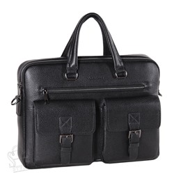 Портфель мужской кожаный 9946-3H black Heanbag