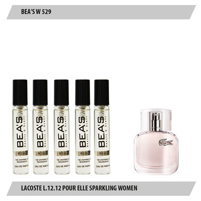 Парфюмерный набор Beas Lacoste L.12.12 Pour Elle Sparkling Women 5*5 ml W 529