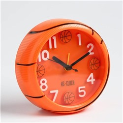 Будильник "Баскетбольный мяч", дискретный ход, 11.5 х 11.5 см, d-11 см