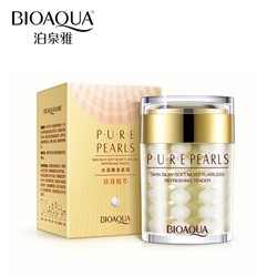 Жемчужный крем для лица с шелковистым покрытием BioAqua Pure Pearls