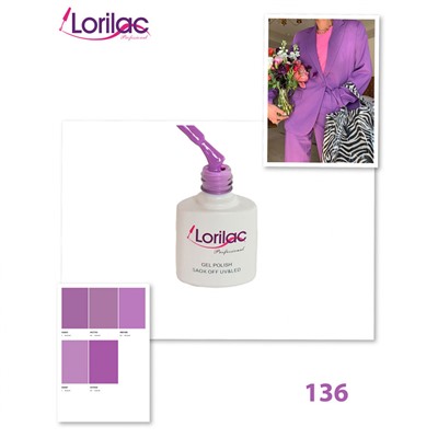 Гель-лак Lorilac -136 10 ml