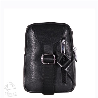 Сумка мужская кожаная 2023088-1BSH black Heanbag