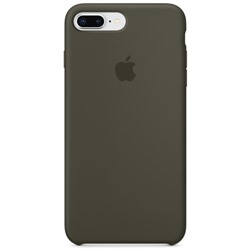 Силиконовый чехол для Айфон 7/8 Plus -Тёмно-оливковый (Dark Olive)