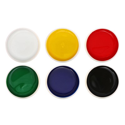 Краски пальчиковые набор 6 цветов х 60 мл, "Спектр", 360 мл, "Яркая забава" (от 3-х лет)